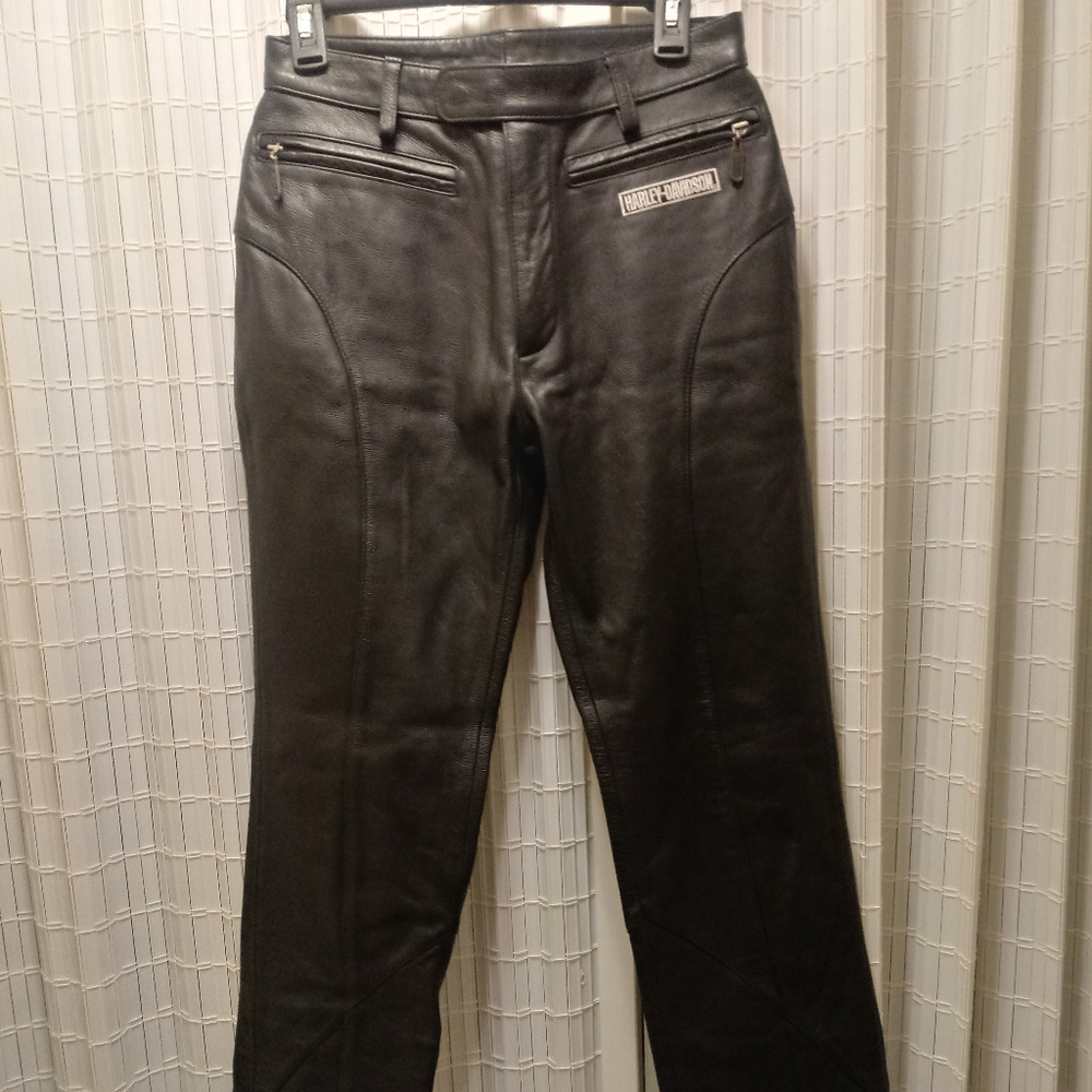 Harley Davidson women's leather riding pants 32/4w